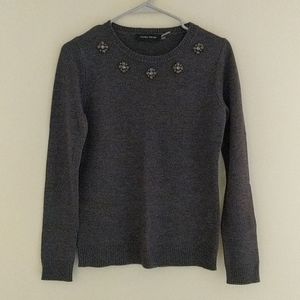 Ivanka Trump Charcoal Grey Sweater